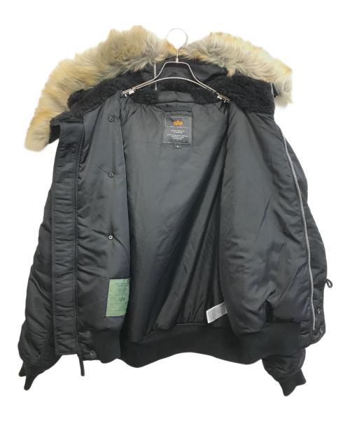 ALPHA（アルファ）ALPHA (アルファ) N-2Bフライトジャケット ブラック サイズ:XLの古着・服飾アイテム