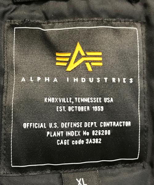 ALPHA（アルファ）ALPHA (アルファ) N-2Bフライトジャケット ブラック サイズ:XLの古着・服飾アイテム
