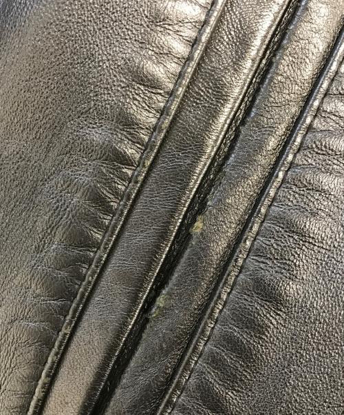 AVIREX（アヴィレックス）AVIREX (アヴィレックス) Varsity Leather Jacket ブラック サイズ:2XLの古着・服飾アイテム