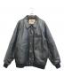 AVIREX（アヴィレックス）の古着「Varsity Leather Jacket」｜ブラック