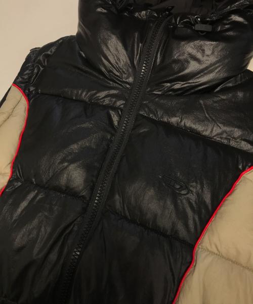 DIESEL（ディーゼル）DIESEL (ディーゼル) 中綿ベスト ブラック サイズ:46の古着・服飾アイテム