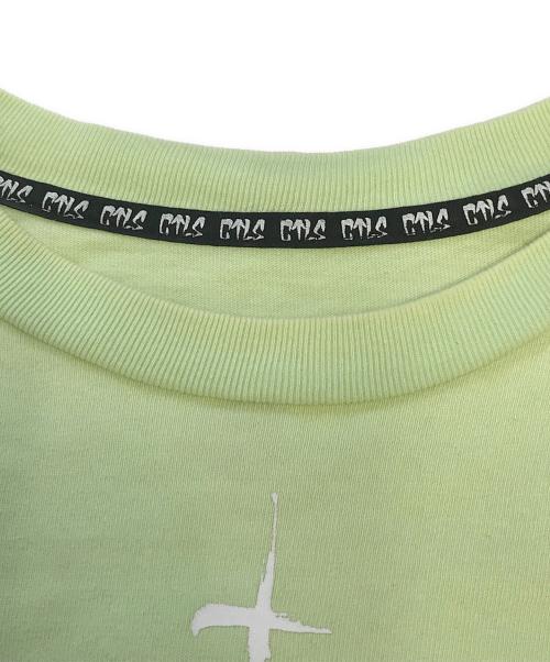 CVTVLIST（カタリスト）CVTVLIST (カタリスト) 袖プリントカットソー 黄緑 サイズ:SIZE2の古着・服飾アイテム