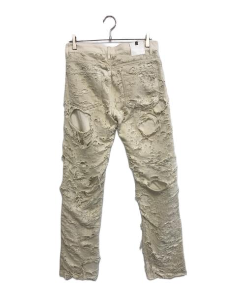 1017 ALYX 9SM（テンセブンティーン アリクス ナインエスエム）1017 ALYX 9SM (テンセブンティーン アリクス ナインエスエム) DESTROYED DENIM PANTS アイボリー サイズ:30の古着・服飾アイテム