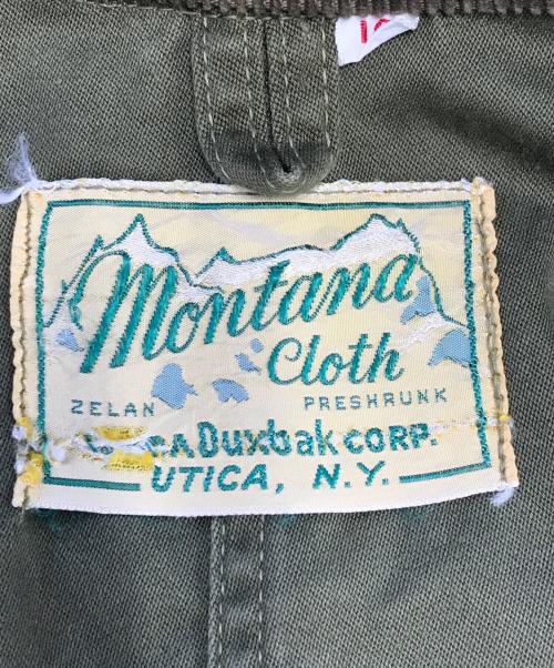 montana cloth（モンタナクロス）montana cloth (モンタナクロス) DUXBAK (ダックスバック) ハンティングジャケット グリーン サイズ:16の古着・服飾アイテム