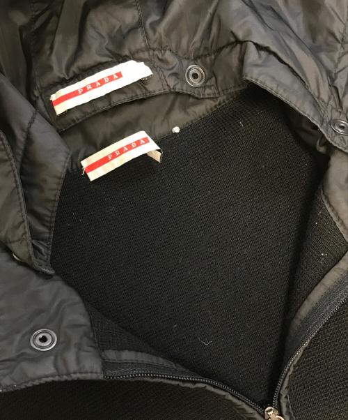 PRADA SPORTS（プラダスポーツ）PRADA SPORTS (プラダスポーツ) 00's 異素材切替ジャケット ブラック サイズ:46の古着・服飾アイテム
