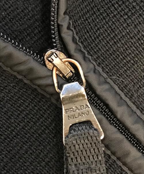 PRADA SPORTS（プラダスポーツ）PRADA SPORTS (プラダスポーツ) 00's 異素材切替ジャケット ブラック サイズ:46の古着・服飾アイテム