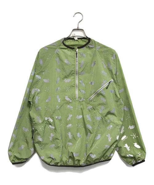 NOROLL（ノーロール）NOROLL (ノーロール) SIGN REFLECTION PULLOVER 黄緑 サイズ:表記なしの古着・服飾アイテム