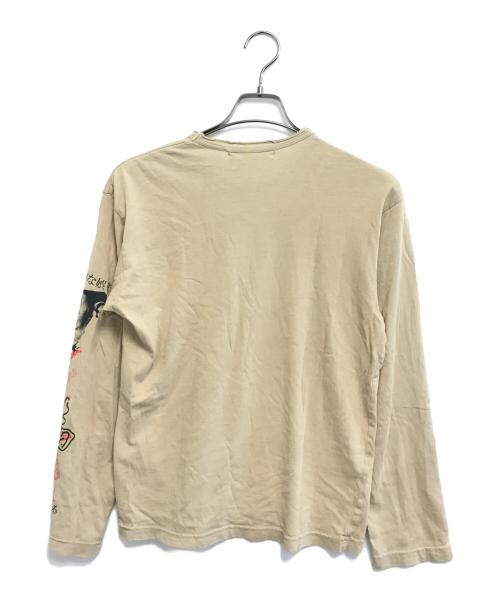COMME des GARCONS JUNYA WATANABE MAN（コム デ ギャルソン ジュンヤ ワタナベ マン）COMME des GARCONS JUNYA WATANABE MAN (コム デ ギャルソン ジュンヤ ワタナベ マン) ロングスリーブカットソー ブラウン サイズ:Mの古着・服飾アイテム