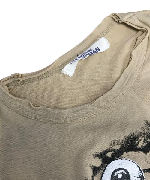 COMME des GARCONS JUNYA WATANABE MAN（コム デ ギャルソン ジュンヤ ワタナベ マン）COMME des GARCONS JUNYA WATANABE MAN (コム デ ギャルソン ジュンヤ ワタナベ マン) ロングスリーブカットソー ブラウン サイズ:Mの古着・服飾アイテム