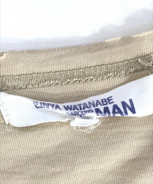 COMME des GARCONS JUNYA WATANABE MAN（コム デ ギャルソン ジュンヤ ワタナベ マン）COMME des GARCONS JUNYA WATANABE MAN (コム デ ギャルソン ジュンヤ ワタナベ マン) ロングスリーブカットソー ブラウン サイズ:Mの古着・服飾アイテム