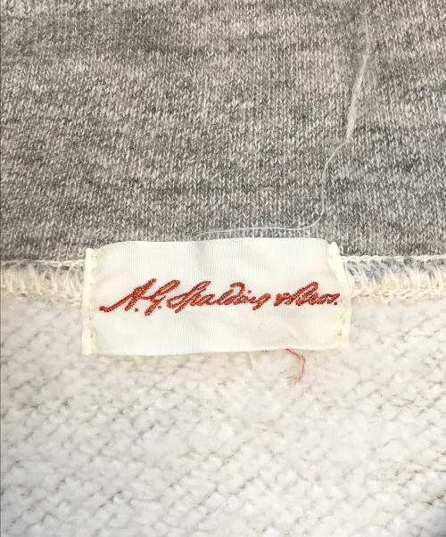 A.G.SPALDING&BROS（エー・ジー・スポルディング＆ブロス）A.G.SPALDING&BROS (エー・ジー・スポルディング＆ブロス) サイドラインパーカー グレー サイズ:36の古着・服飾アイテム