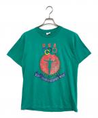 adidasアディダス）の古着「プリントTシャツ」｜グリーン