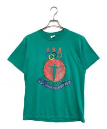 adidas（アディダス）の古着「プリントTシャツ」｜グリーン
