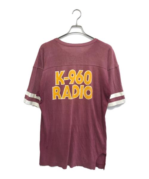 Champion（チャンピオン）Champion (チャンピオン) フットボールTシャツ レッド サイズ:Lの古着・服飾アイテム