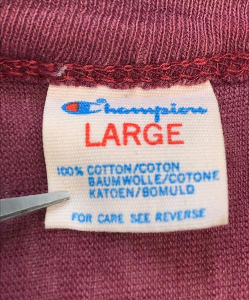 Champion（チャンピオン）Champion (チャンピオン) フットボールTシャツ レッド サイズ:Lの古着・服飾アイテム