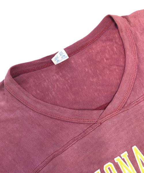 Champion（チャンピオン）Champion (チャンピオン) フットボールTシャツ レッド サイズ:Lの古着・服飾アイテム
