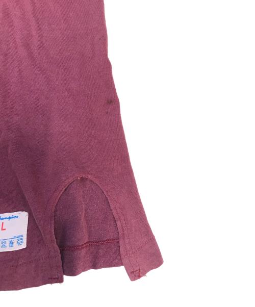 Champion（チャンピオン）Champion (チャンピオン) フットボールTシャツ レッド サイズ:Lの古着・服飾アイテム