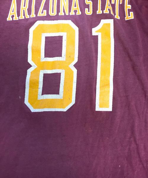 Champion（チャンピオン）Champion (チャンピオン) フットボールTシャツ レッド サイズ:Lの古着・服飾アイテム