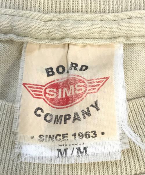 SIMS PORE JUICE（シムス ポアジュース）SIMS PORE JUICE (シムス ポアジュース) 80sSIMS PORE JUICE(シムス ポアジュース)スケートボードプリントTシャツ ベージュ サイズ:Mの古着・服飾アイテム