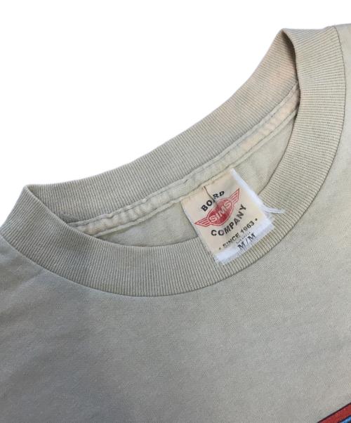 SIMS PORE JUICE（シムス ポアジュース）SIMS PORE JUICE (シムス ポアジュース) 80sSIMS PORE JUICE(シムス ポアジュース)スケートボードプリントTシャツ ベージュ サイズ:Mの古着・服飾アイテム