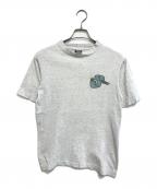 stussyステューシー）の古着「折れクラウンプリントTシャツ」｜グレー