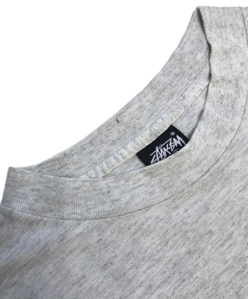 stussy（ステューシー）stussy (ステューシー) 折れクラウンプリントTシャツ グレー サイズ:Sの古着・服飾アイテム