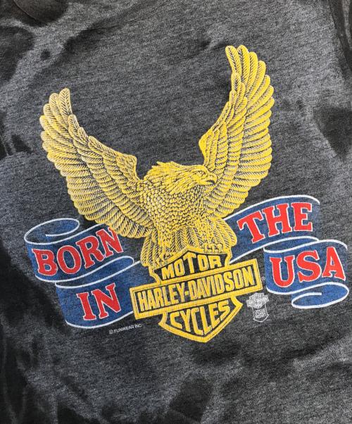 モーターサイクルTシャツ（モーターサイクルTシャツ）モーターサイクルTシャツ (モーターサイクルTシャツ) HARLEY-DAVIDSON(ハーレーダビッドソン) モーターサイクルTシャツ ブラック サイズ:Lの古着・服飾アイテム