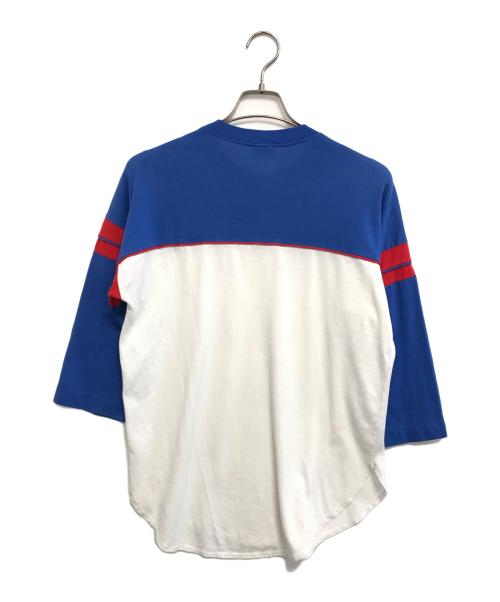 NIKE（ナイキ）NIKE (ナイキ) 80s NIKE(ナイキ)フットボールTシャツ ネイビー×ホワイト サイズ:Mの古着・服飾アイテム