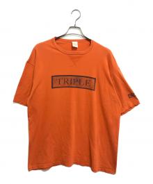 TRIPLE FIVE SOUL（トリプルファイブソウル）の古着「プリントTシャツ」｜オレンジ