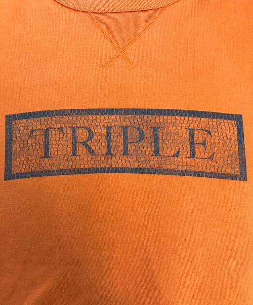 TRIPLE FIVE SOUL（トリプルファイブソウル）TRIPLE FIVE SOUL (トリプルファイブソウル) プリントTシャツ オレンジ サイズ:Lの古着・服飾アイテム