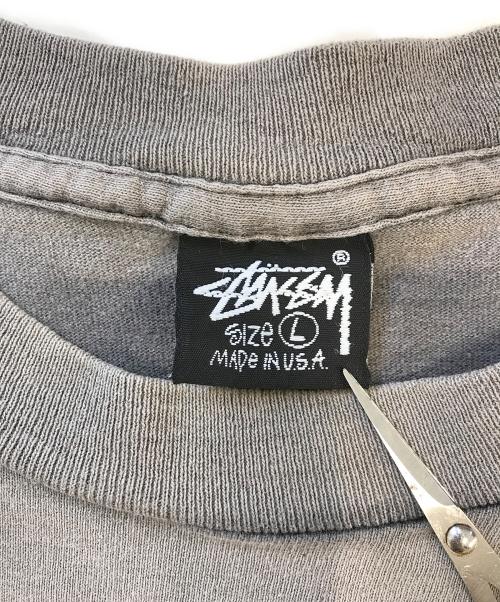 stussy（ステューシー）stussy (ステューシー) オーバルロゴプリントTシャツ ブラック サイズ:Lの古着・服飾アイテム