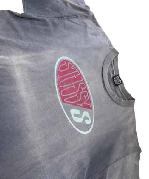 stussy（ステューシー）stussy (ステューシー) オーバルロゴプリントTシャツ ブラック サイズ:Lの古着・服飾アイテム