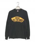 FRUIT OF THE LOOM×VANSフルーツオブザルーム×ヴァンズ）の古着「ロングスリーブカットソー」｜ブラック