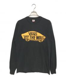 FRUIT OF THE LOOM×VANS（フルーツオブザルーム×ヴァンズ）の古着「ロングスリーブカットソー」｜ブラック