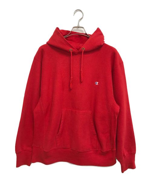 Champion（チャンピオン）Champion (チャンピオン) リバースウィーブパーカー レッド サイズ:Lの古着・服飾アイテム