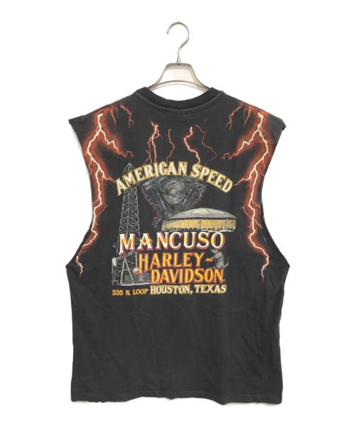 モーターサイクルTシャツ（モーターサイクルTシャツ）モーターサイクルTシャツ (モーターサイクルTシャツ) HARLEY-DAVIDSON(ハーレーダビッドソン) モーターサイクルTシャツ ブラック サイズ:XLの古着・服飾アイテム