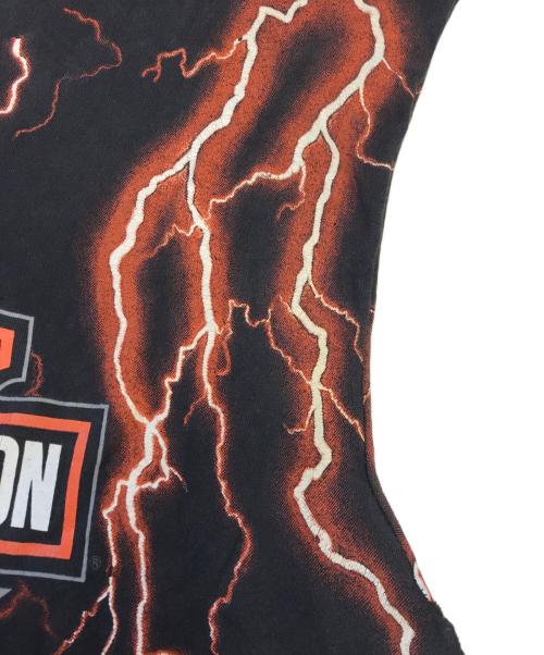 モーターサイクルTシャツ（モーターサイクルTシャツ）モーターサイクルTシャツ (モーターサイクルTシャツ) HARLEY-DAVIDSON(ハーレーダビッドソン) モーターサイクルTシャツ ブラック サイズ:XLの古着・服飾アイテム