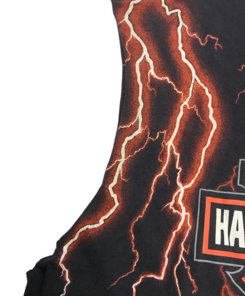 モーターサイクルTシャツ（モーターサイクルTシャツ）モーターサイクルTシャツ (モーターサイクルTシャツ) HARLEY-DAVIDSON(ハーレーダビッドソン) モーターサイクルTシャツ ブラック サイズ:XLの古着・服飾アイテム