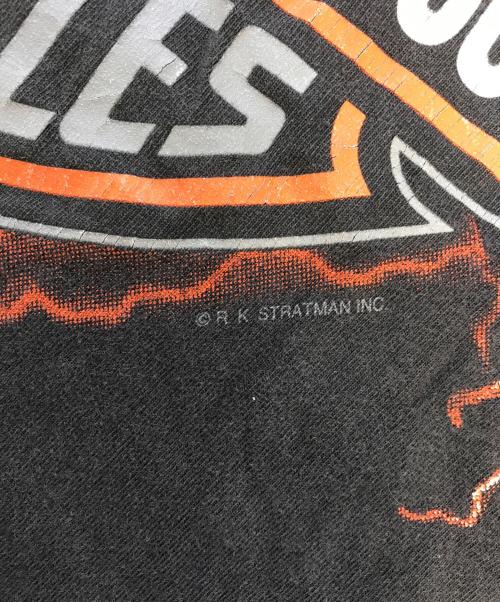 モーターサイクルTシャツ（モーターサイクルTシャツ）モーターサイクルTシャツ (モーターサイクルTシャツ) HARLEY-DAVIDSON(ハーレーダビッドソン) モーターサイクルTシャツ ブラック サイズ:XLの古着・服飾アイテム