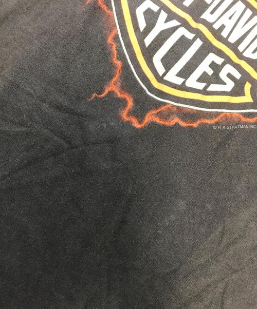 モーターサイクルTシャツ（モーターサイクルTシャツ）モーターサイクルTシャツ (モーターサイクルTシャツ) HARLEY-DAVIDSON(ハーレーダビッドソン) モーターサイクルTシャツ ブラック サイズ:XLの古着・服飾アイテム