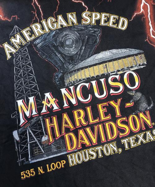 モーターサイクルTシャツ（モーターサイクルTシャツ）モーターサイクルTシャツ (モーターサイクルTシャツ) HARLEY-DAVIDSON(ハーレーダビッドソン) モーターサイクルTシャツ ブラック サイズ:XLの古着・服飾アイテム