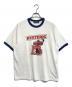 Hysteric Glamour（ヒステリックグラマー）の古着「リンガーTシャツ」｜ホワイト×ブルー