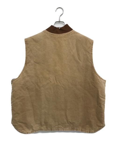 CarHartt（カーハート）CarHartt (カーハート) ダック地中綿ベスト ブラウン サイズ:2XLの古着・服飾アイテム