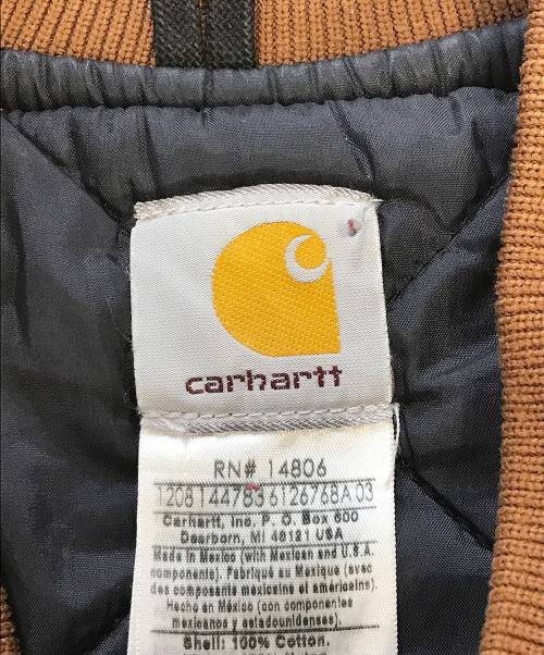 CarHartt（カーハート）CarHartt (カーハート) ダック地中綿ベスト ブラウン サイズ:2XLの古着・服飾アイテム