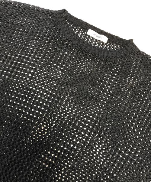 sulvam（サルバム）sulvam (サルバム) メッシュプルオーバーニット ブラック サイズ:Sの古着・服飾アイテム