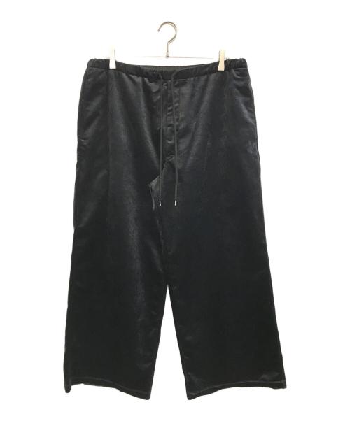 sulvam（サルバム）sulvam (サルバム) ベロアイージーパンツ ブラック サイズ:Mの古着・服飾アイテム