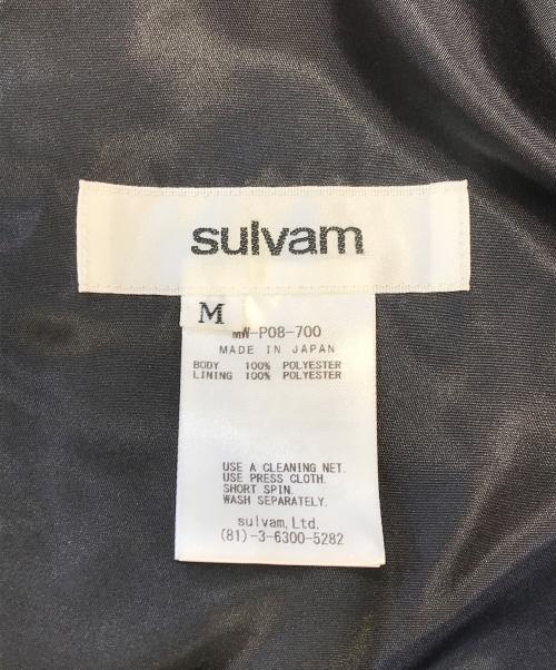 sulvam（サルバム）sulvam (サルバム) ベロアイージーパンツ ブラック サイズ:Mの古着・服飾アイテム