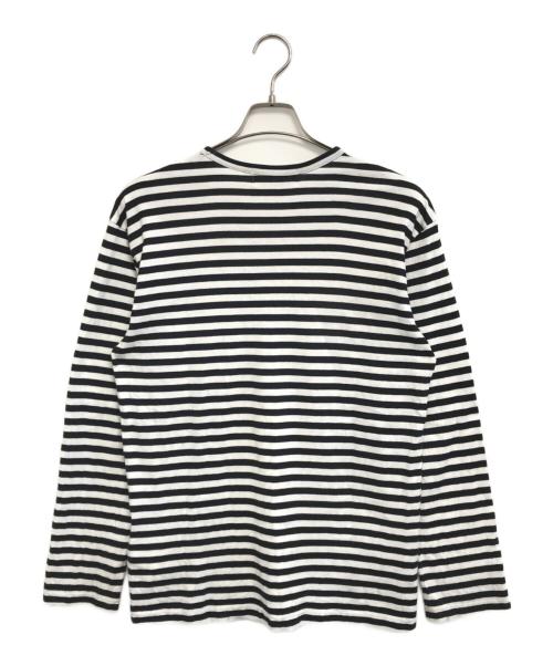 CDG（シーディージー）CDG (シーディージー) CLASSIC BORDER T-SHIRT ブラック サイズ:Lの古着・服飾アイテム
