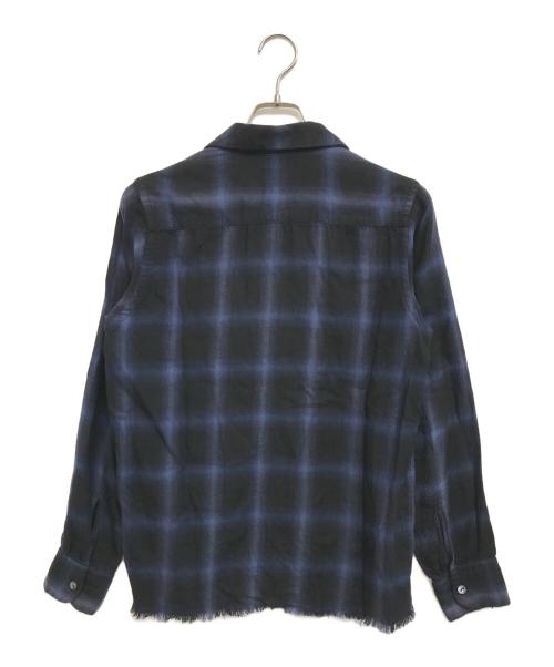 Needles（ニードルズ）Needles (ニードルズ) オンブレチェック 開襟シャツ ブルー サイズ:Sの古着・服飾アイテム