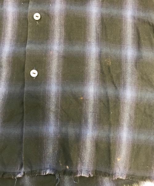 Needles（ニードルズ）Needles (ニードルズ) オンブレチェック 開襟シャツ ブルー サイズ:Sの古着・服飾アイテム